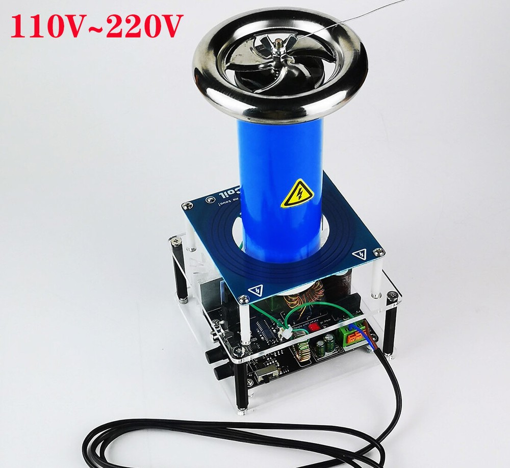 NEW Tesla Coil Desktop Grade Solid State Music Tesla Coil Upgrade