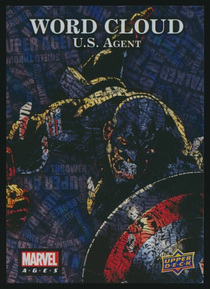 2020 Upper Deck Marvel Ages Word Cloud #WC-33 US Agent