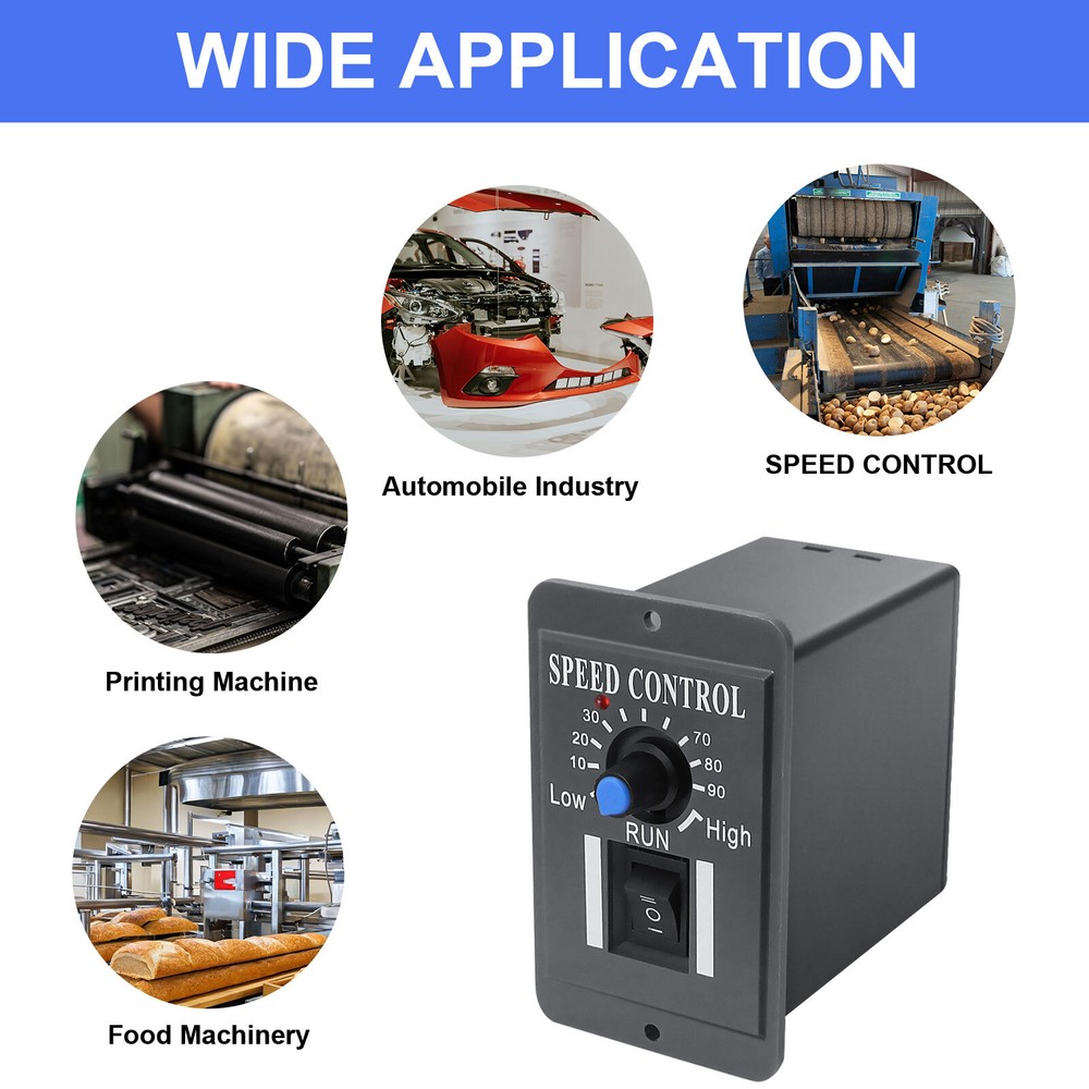 Easy Operations with Reversible Switch DC Motor Speed Controller 6A PWM 10-60V