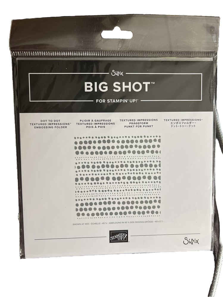 Stampin’ Up! Dot To Dot Textured Impressions Embossing Folder- Retired