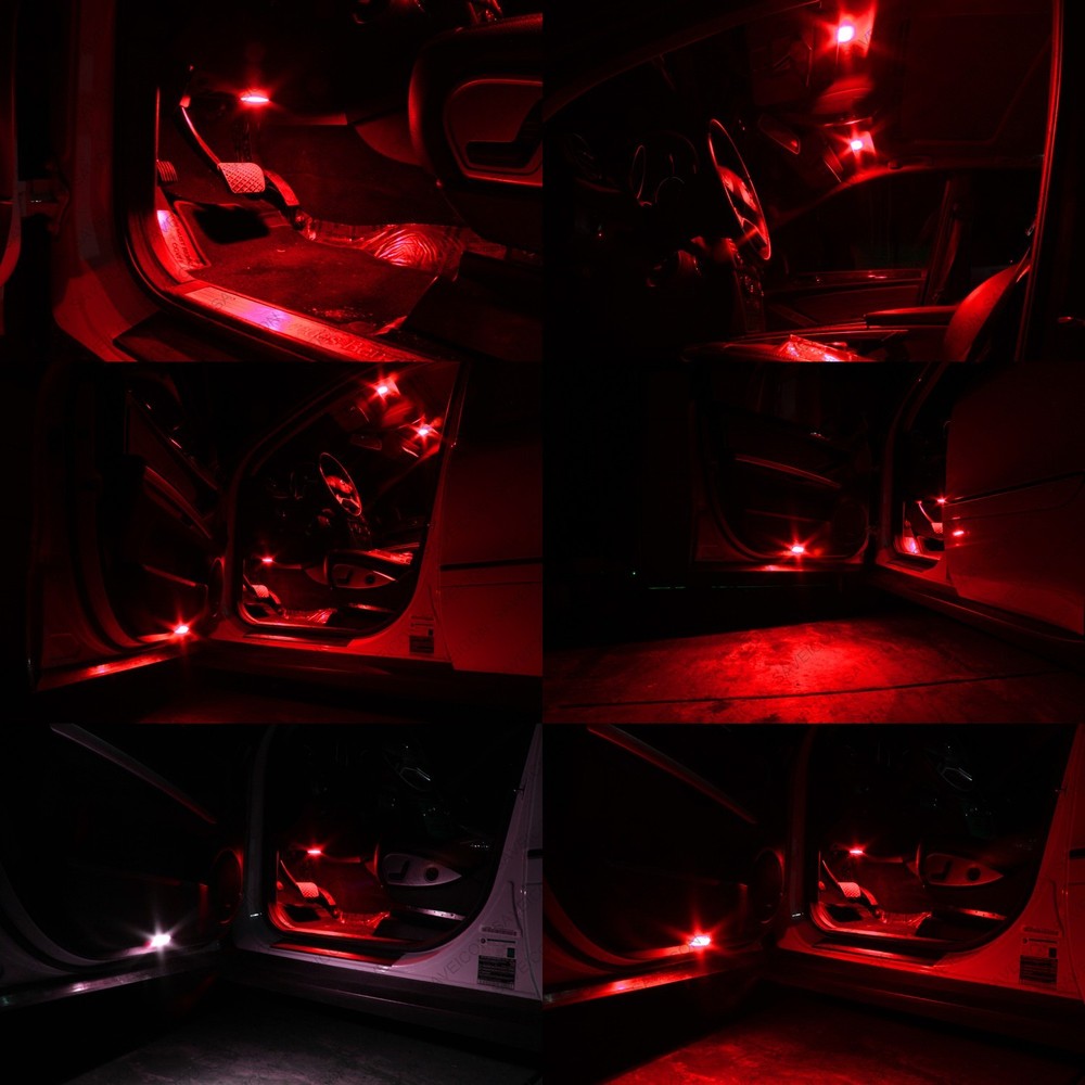 9 x Red LED Interior Light Package For 2012 - 2018 Ford Focus + PRY TOOL