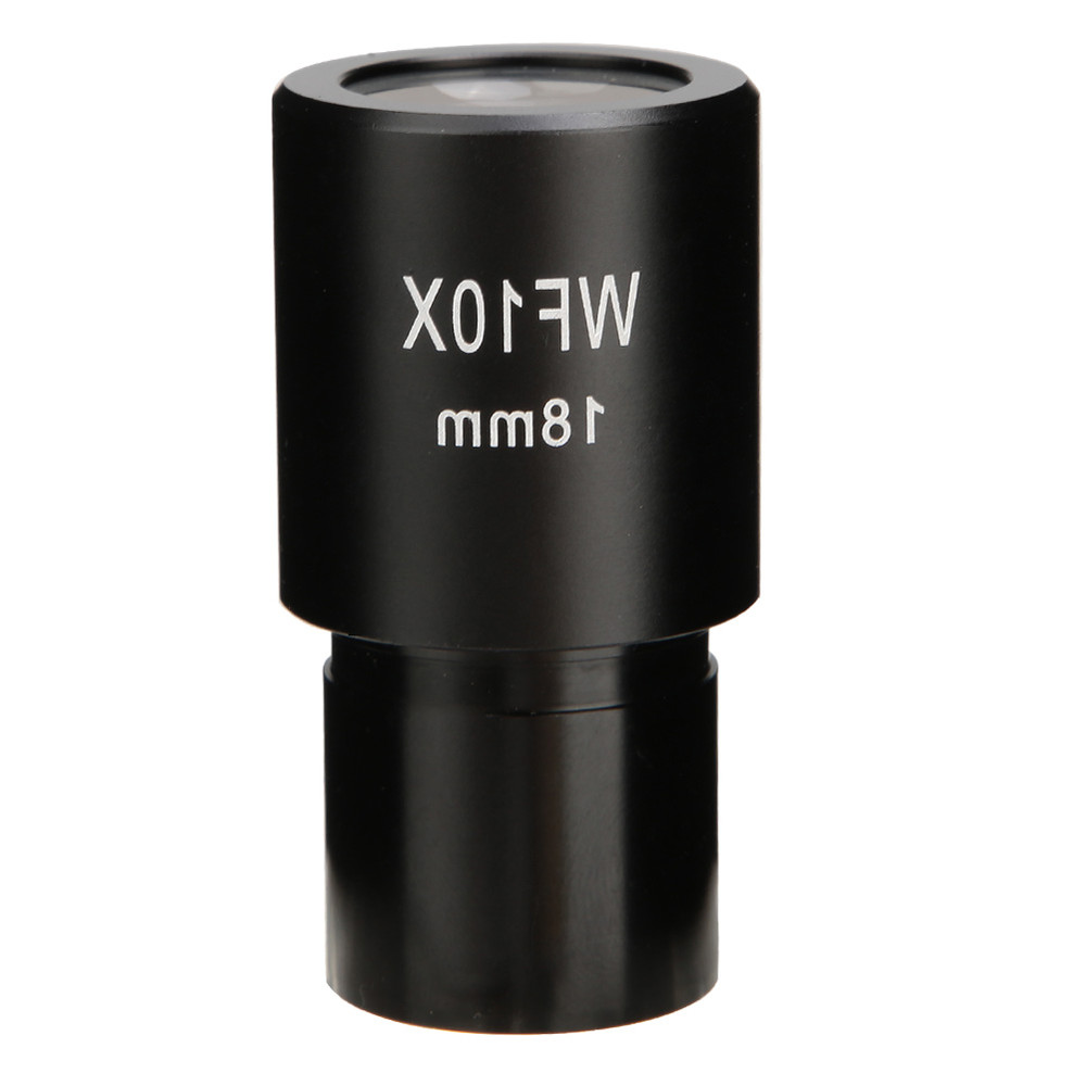 WF10X 18mm Biological Microscope Wide Angle Eyepiece Optical Lenses With Scale
