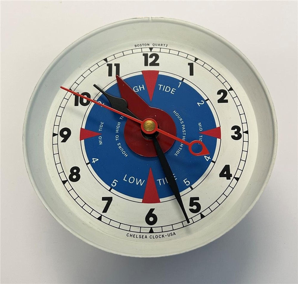 Chelsea Tide Clock - Maritime Tide Teller - 4" Dial 5-1/2" Solid Brass Case