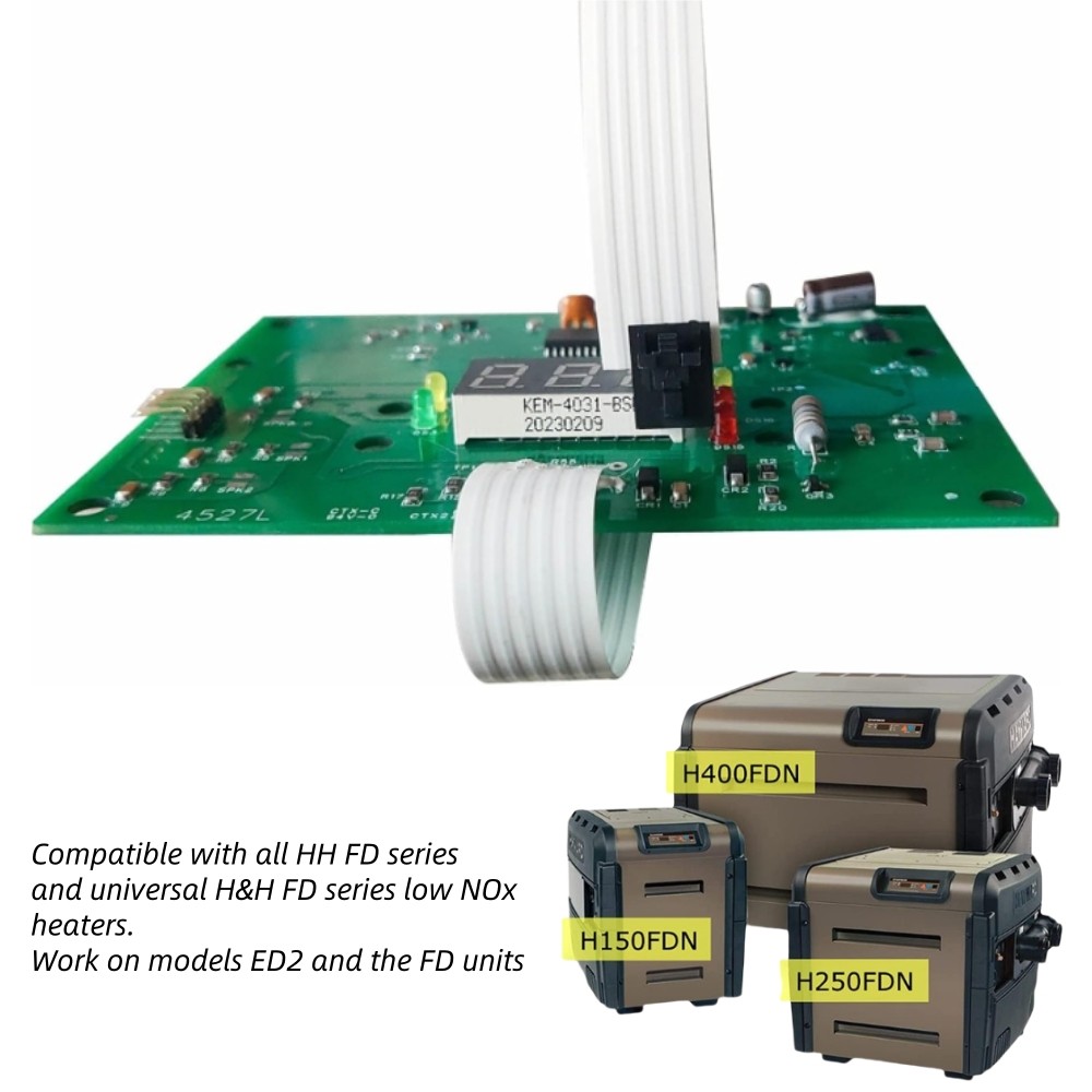 IDXL2DB1930 Display Board for Hayward H350FDP H250IDL2 H350IDL2 H400IDL2 Heaters