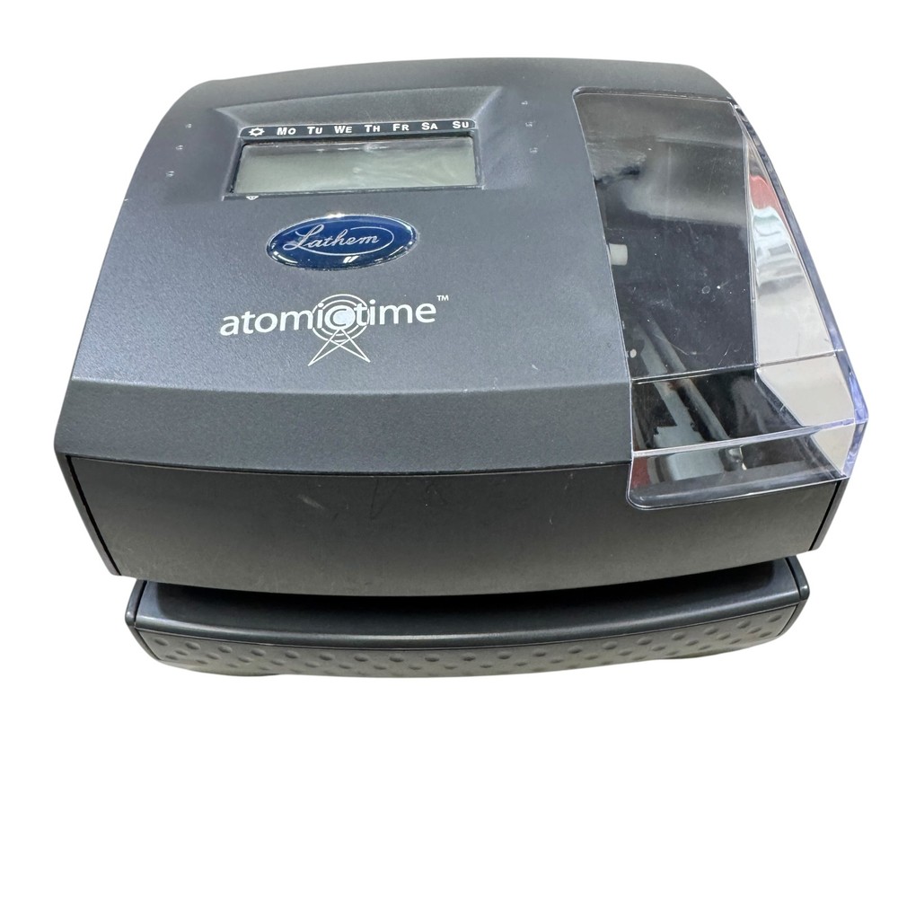 Lathem AtomicTime 1500E Employee Time Clock Punch Card Recorder System