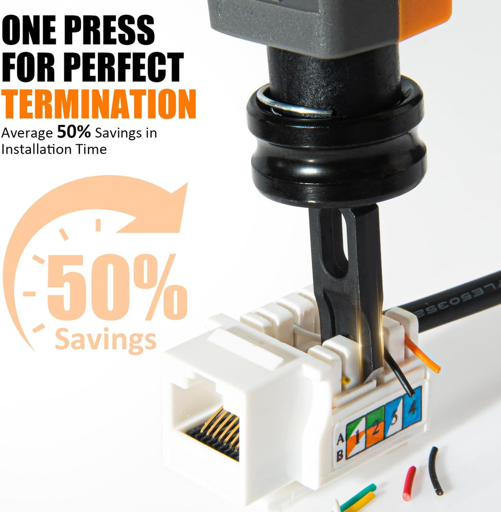 110 Punch Down Tool Smooth Cutting Durable Easy-To-Use Keystone Punch Down Tool