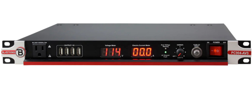 Blastking PC904-AV3 30 Amp Power Conditioner LED indicator Front and back lights