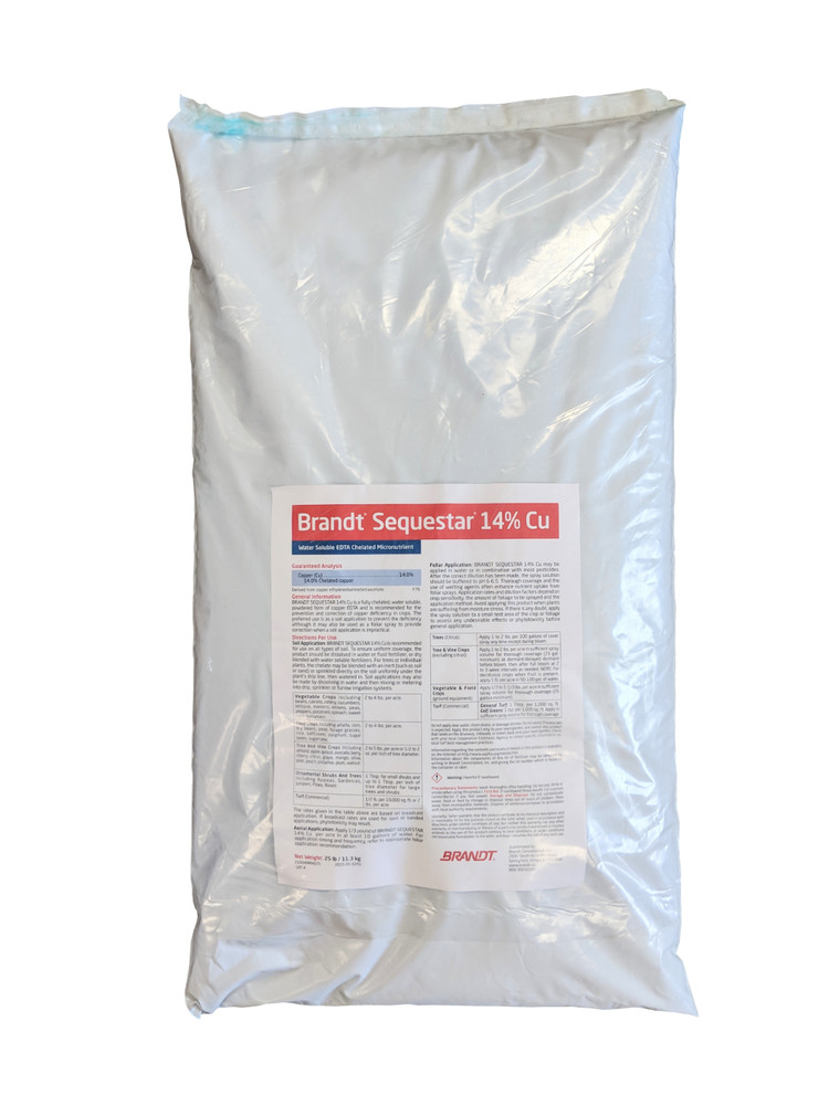 Chelated Copper EDTA Fertilizer 14% Copper Hydroponics & Soil Suitable 25 Pounds