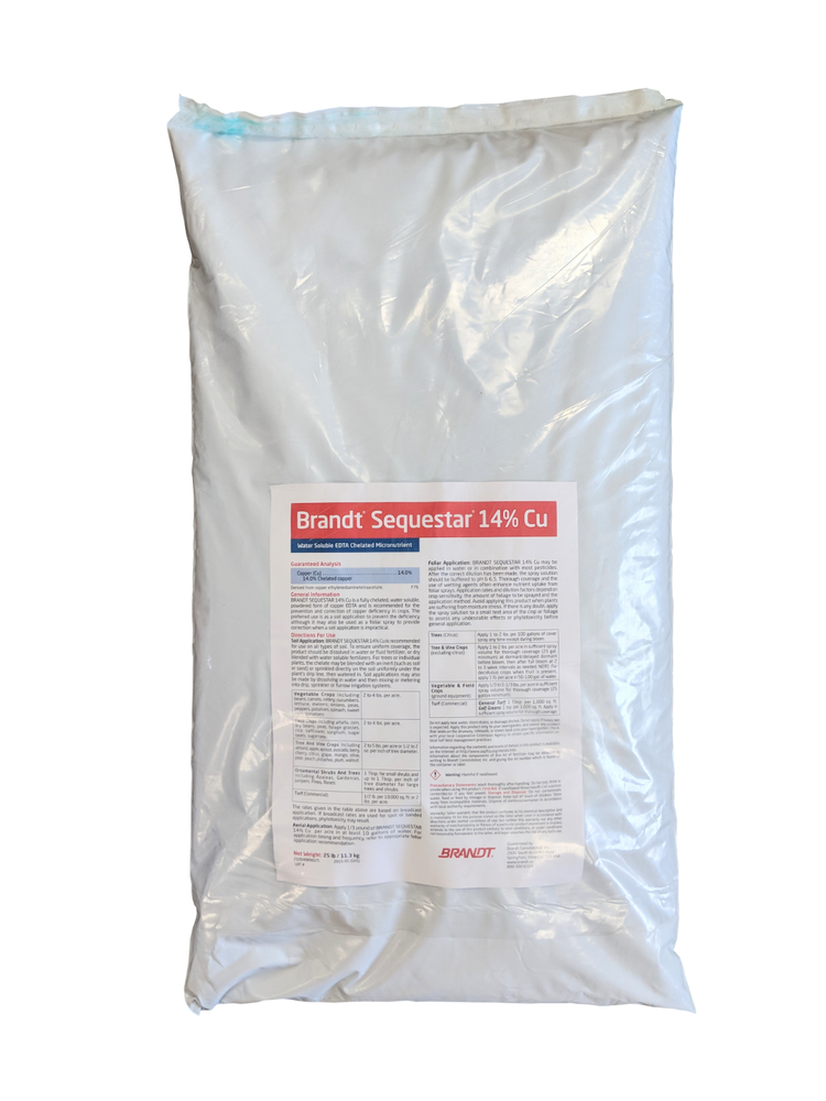 Chelated Copper EDTA Fertilizer 14% Copper Hydroponics & Soil Suitable 25 Pounds