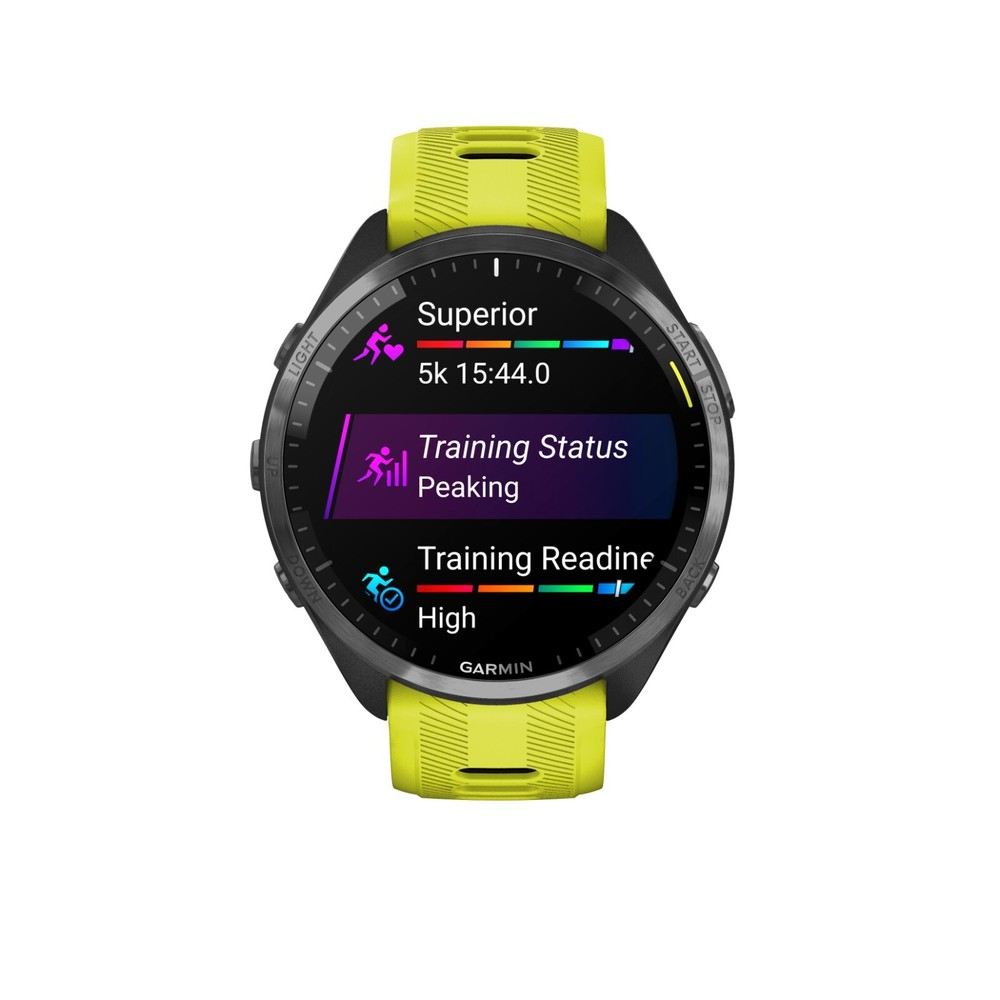 Garmin Forerunner 965 GPS Running Smartwatch AMOLED Yellow Titanium