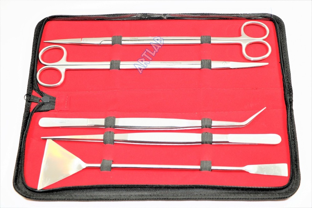 PREMIUM GERMAN FISH TANK CLEANING KIT-BASIC AQUASCAPING TOOLS STAINLESS 5PCS