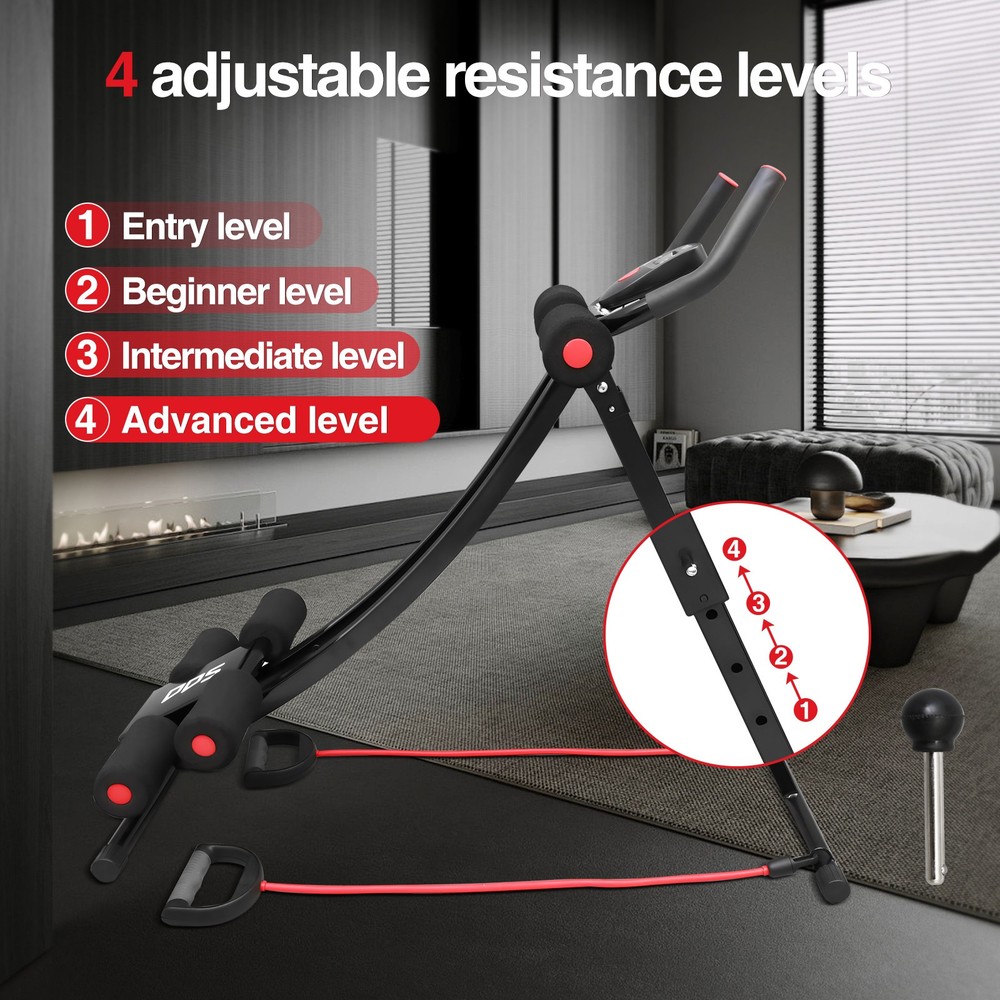 NEW Ab Trainer Machine Coaster Abdominal Crunch Trainer Core Abdominal Workout