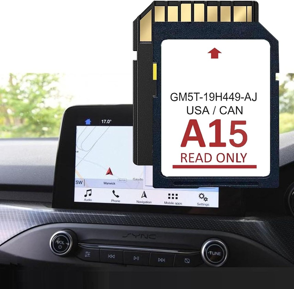 A15 Navigation Memory SD Card for Ford Lincoln Sync GPS - Latest Version