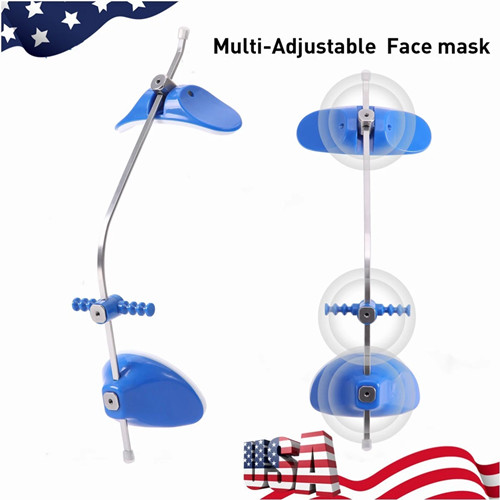 10 Dental Orthodontic forward pull Headgear Facemask & Single Lever Adjustable