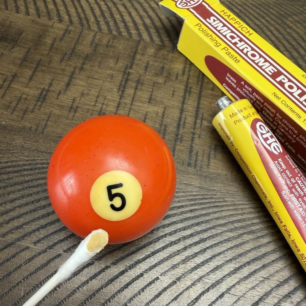 Vintage Pool Billiard Ball #5 Solid Bakelite Tested 2 1/4" Standard Replacement