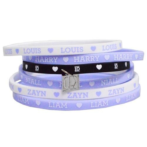 One Direction 6 wristband set