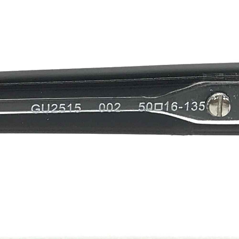 Guess Eyeglasses Frames GU2515 002 Black Rectangular Full Rim 50-16-135