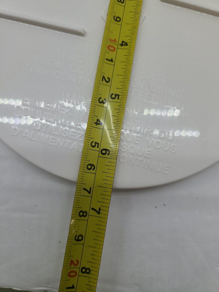 GE Variable Speed Food Processor Replacement Part Blocker Disc Model 106622