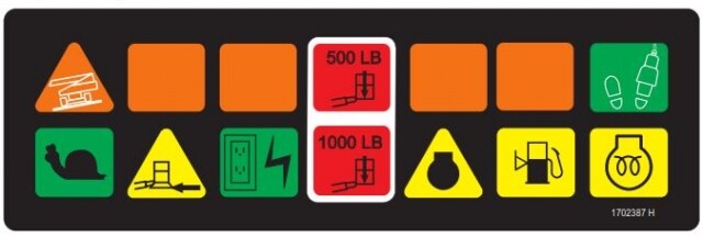 JLG 1702387 DECAL (PLATF DISPLAY)