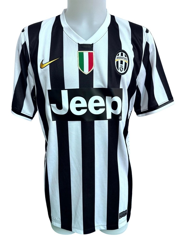 Chiellini's Juventus Match-Worn Shirt, 2013/14 - Signed with Dedication
