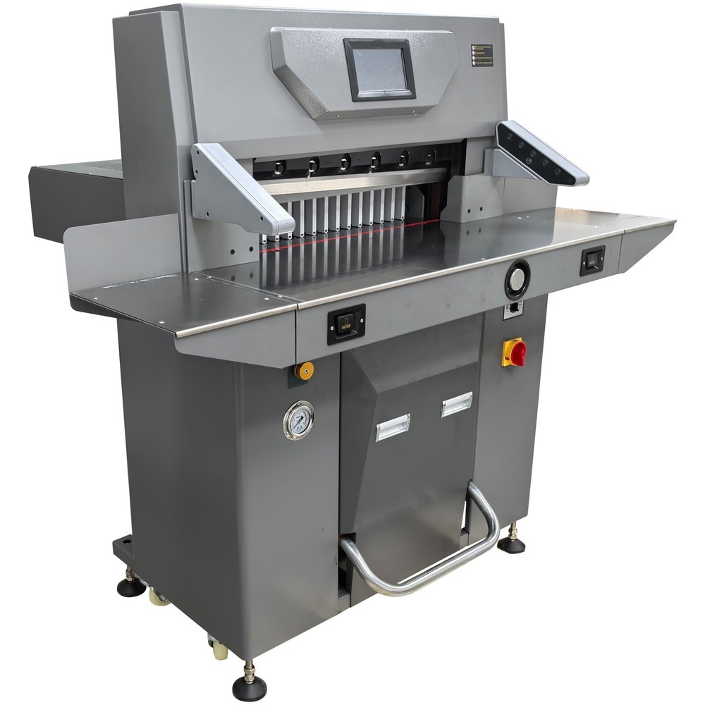 67cm/26.38in Electric Hydraulic Paper Cutter Program Control Touch Screen 220V