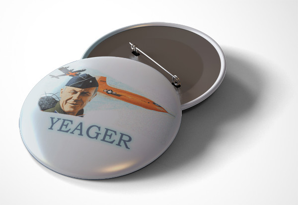 Chuck Yeager Bell X-1 - pin pinback button