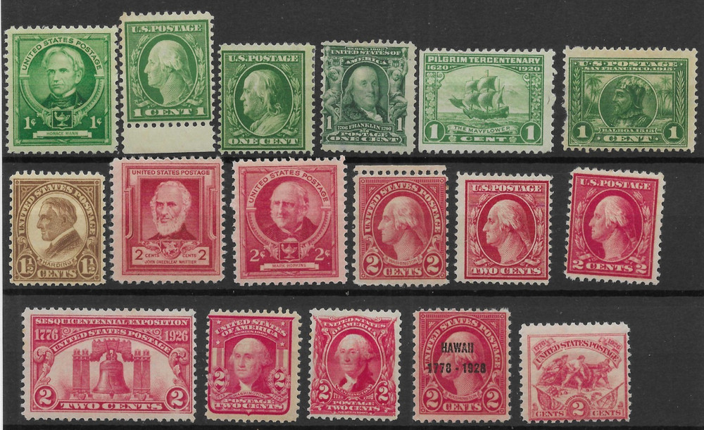 US 1920's-40's Mint Selection (25v)