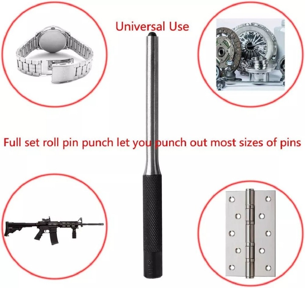 9 Piece - Gun Smithing Punch Set with 1 Double Faced Mallet