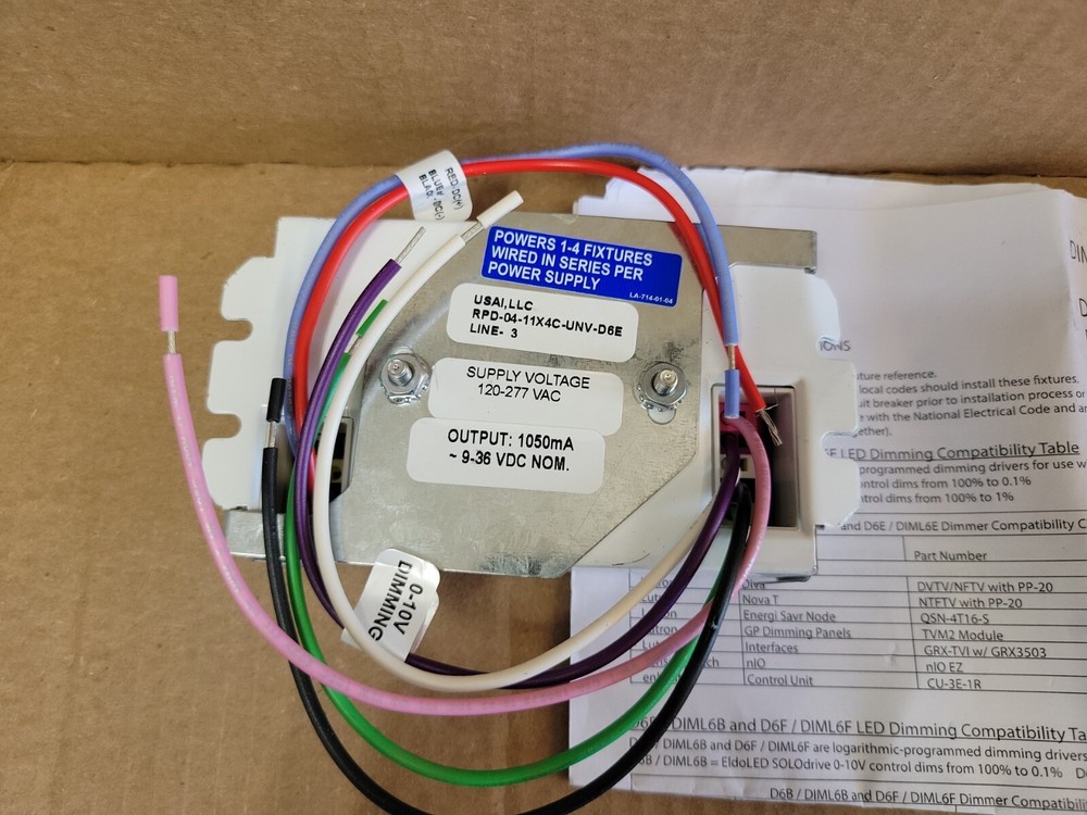 eldoLED ECOdrive 561/B Constant Current Programmable LED Driver - 50W.See Photos