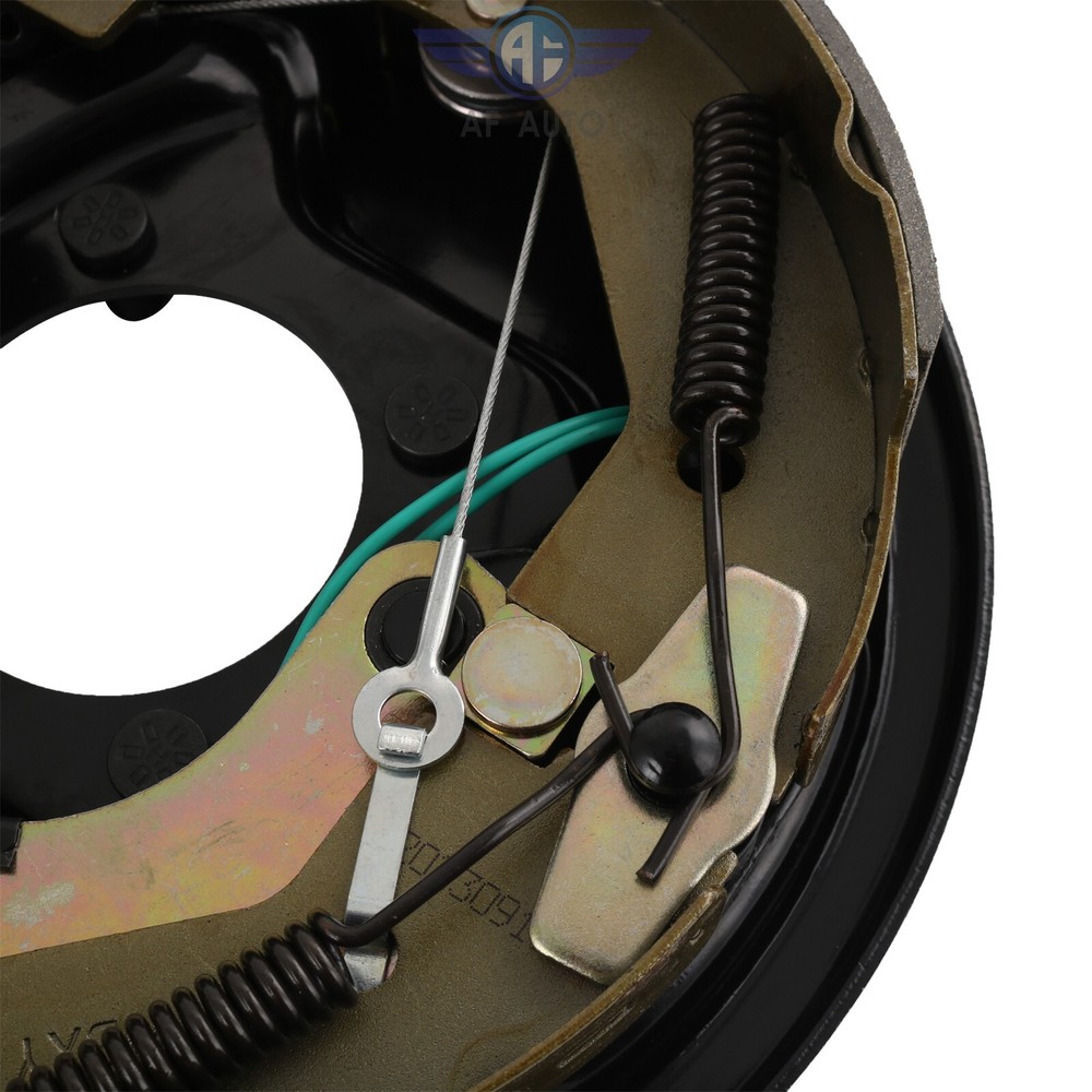 Set Electric Trailer Brake Assembly 10" x 2-1/4" Self-Adjusting 1 Left & 1 Right