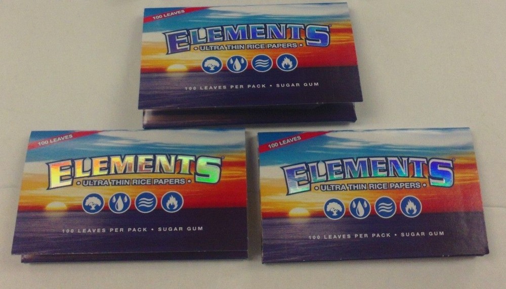 ELEMENTS CIGARETTE PAPER SINGLE WIDE 300 COUNT / ELEMENTS 70MM CIGARETTE ROLLER