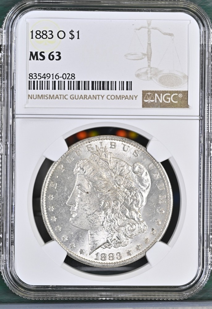 1883 O Morgan Silver Dollar NGC MS-63