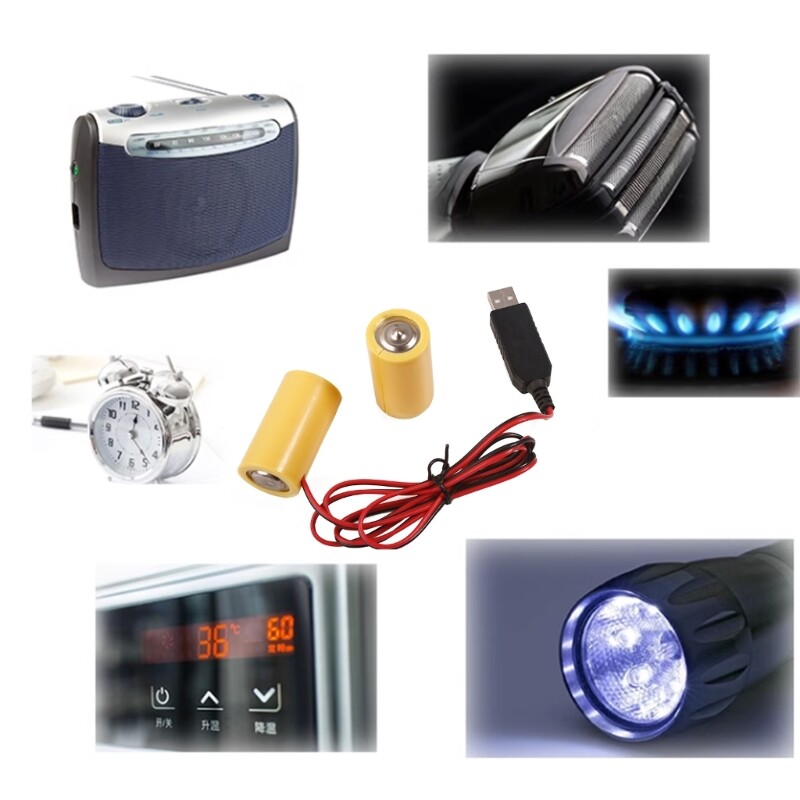 3V LR14 C C Eliminators Cable Replace 2Pc 1.5V C