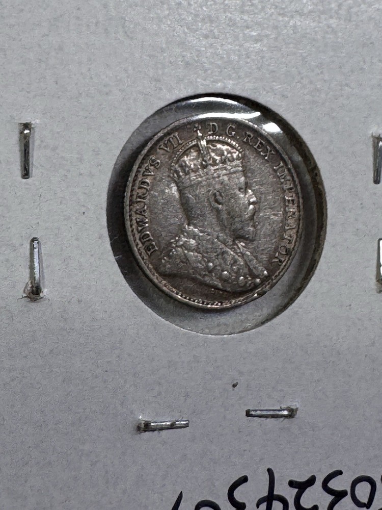 1907 Canada 5 Cents Silver Coin