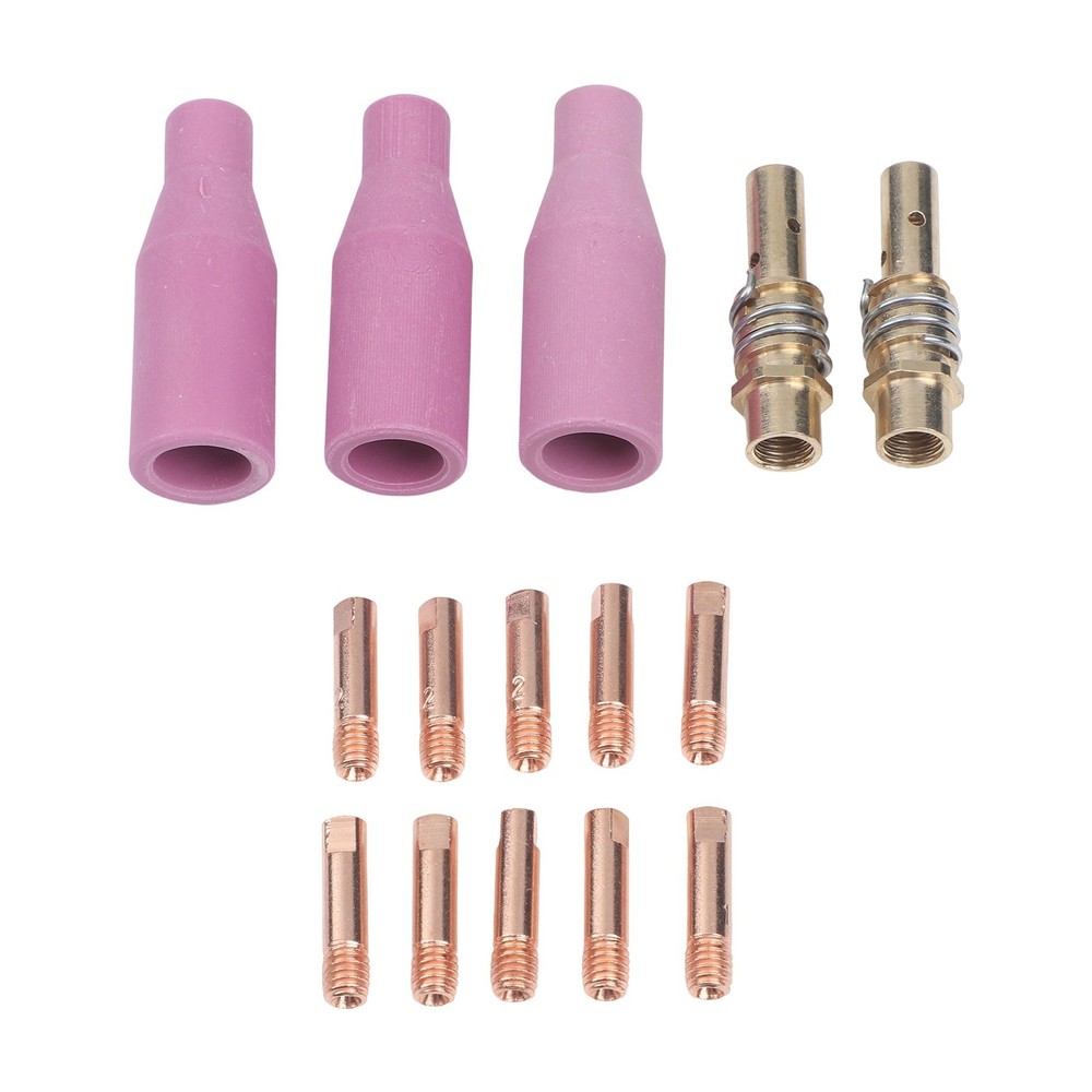 Welding Nozzle Kit 15AK Torch Tips Brass Construction Earthenware Nozzles
