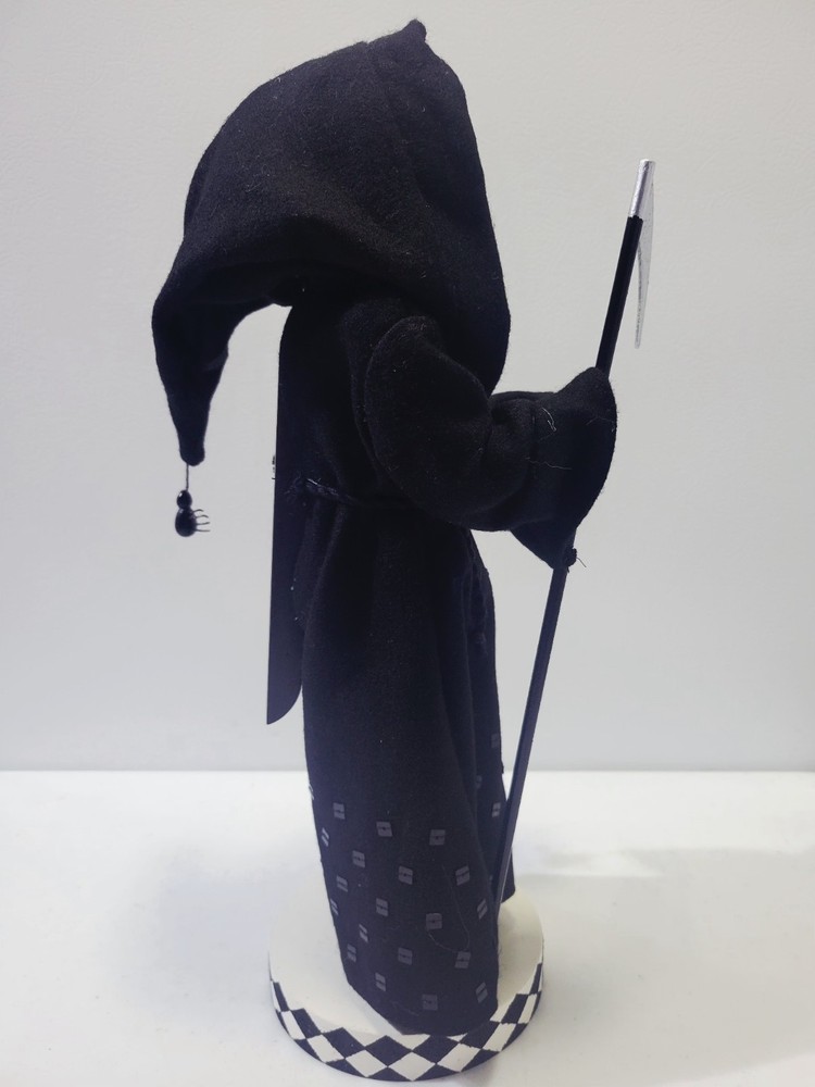 Nutcracker Grim Reaper Halloween Skeleton Gothic Novelty 14" H EUC