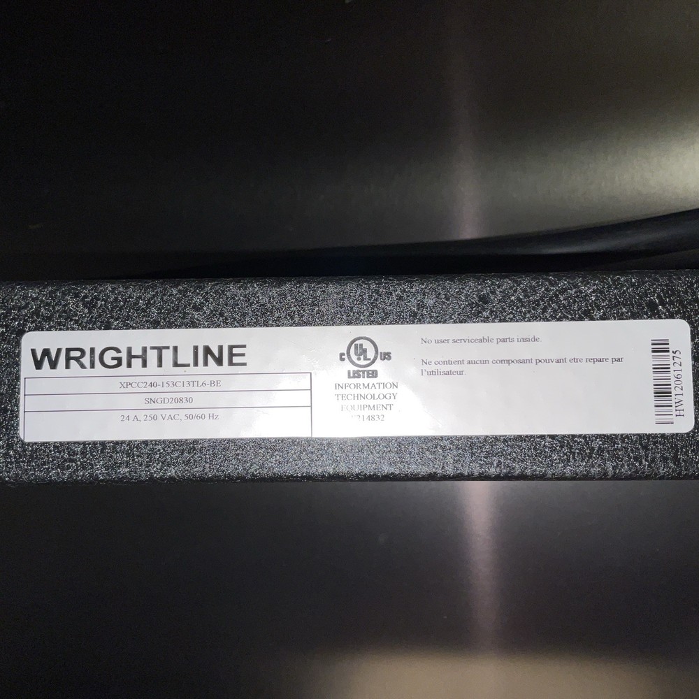 Wrightline Power Strip - used From Working Environment.