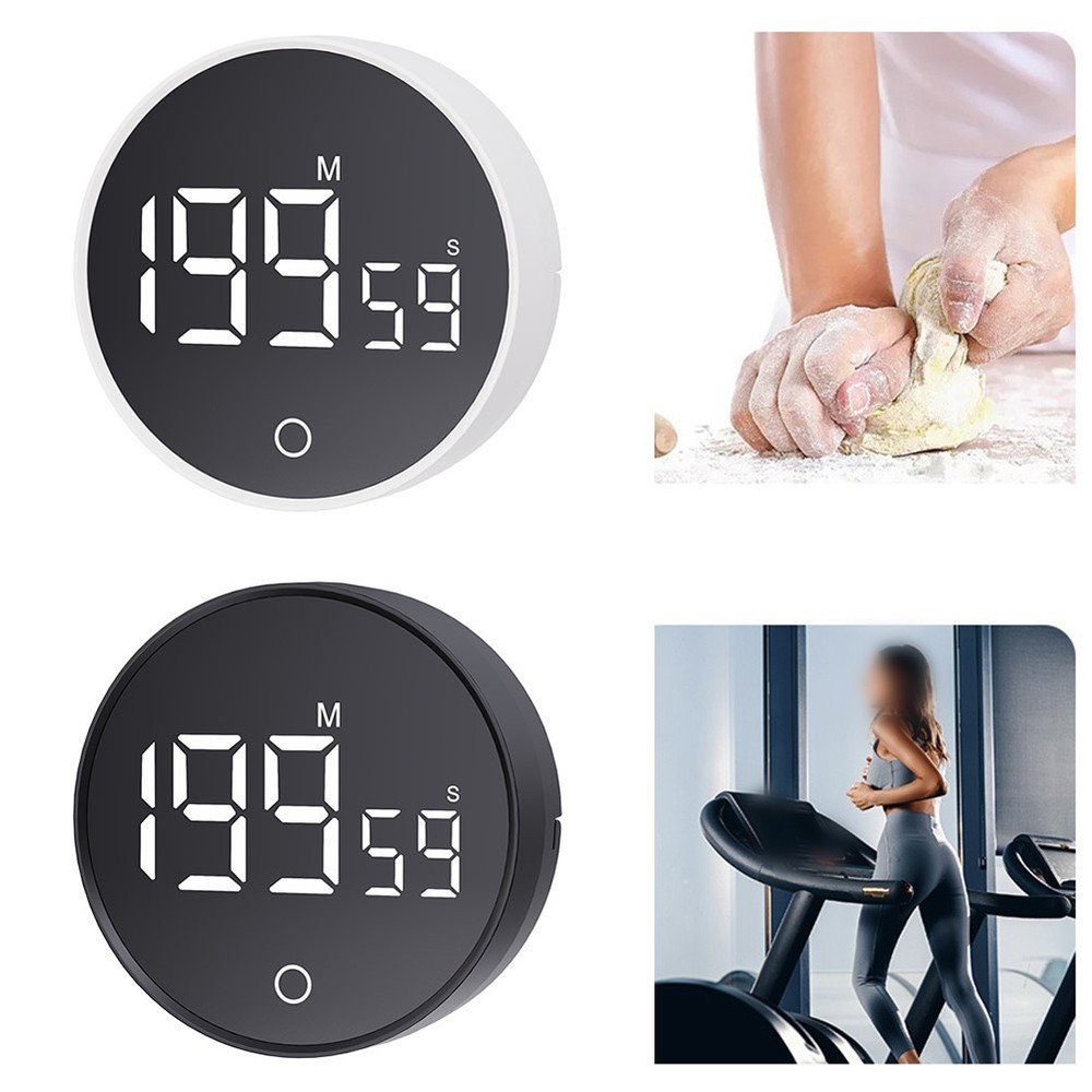 Magnetic Kitchen Timer Digital Countdown 60 Minute Large Display Visual Timer