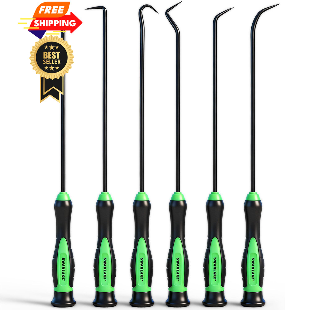 6-Piece Premium Pick and Hook Set, Tool Set for Car Auto Long