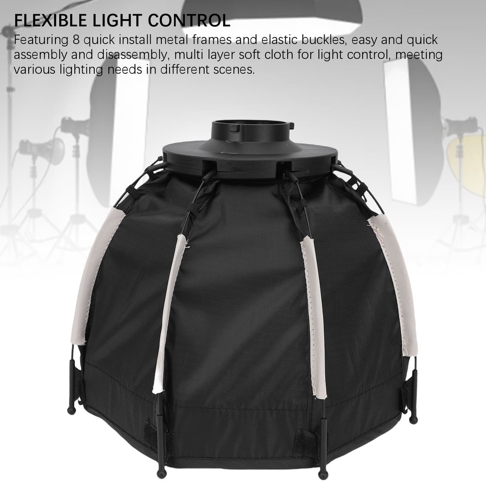 Portable Octagonal Softbox With Grid For Mount Fill Light GIPV