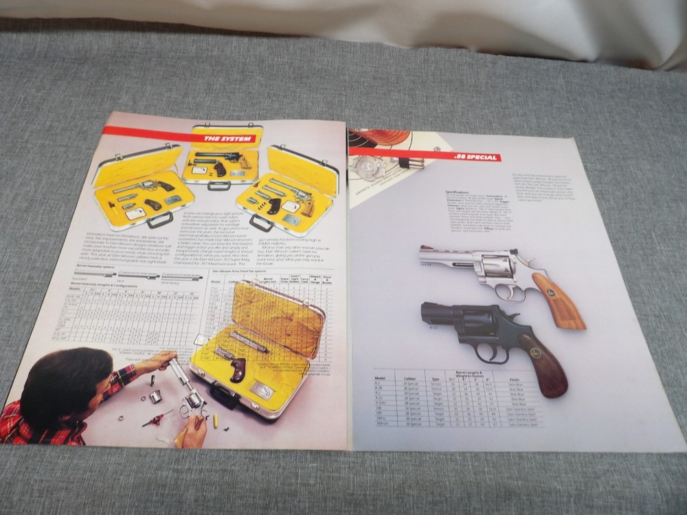 (3) Smith & Wesson Dan Wesson Gun Catalogs 1983