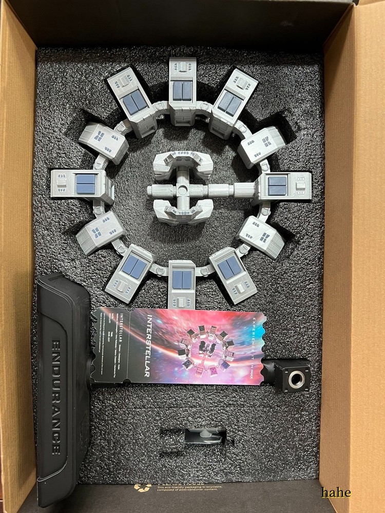 Interstellar Endurance Space Station Rotatable Model Ornament 3D Printed Model