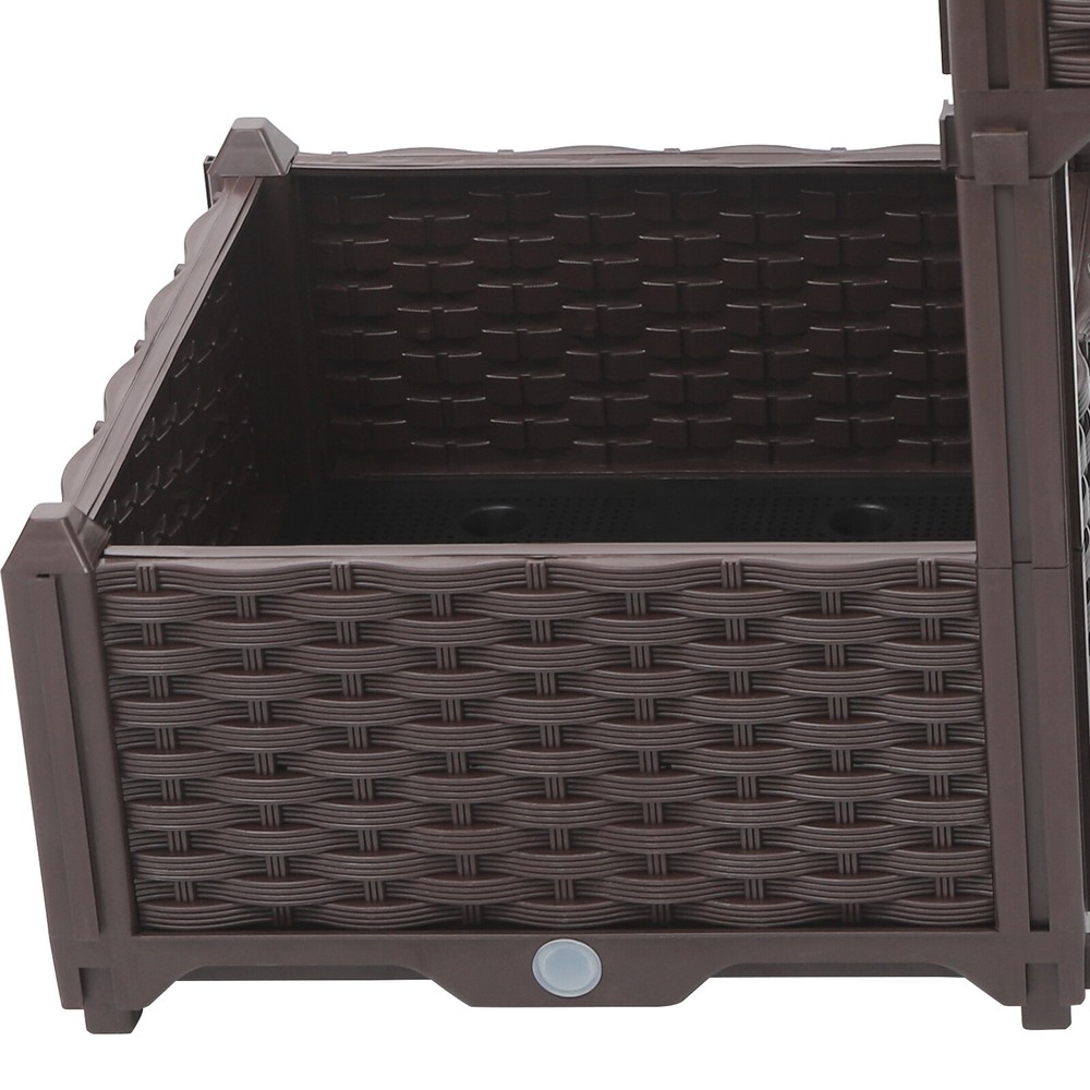 Plastic Planter Raised Bed Elevated Planter 5.91" Garden Box Raised Garden Bed