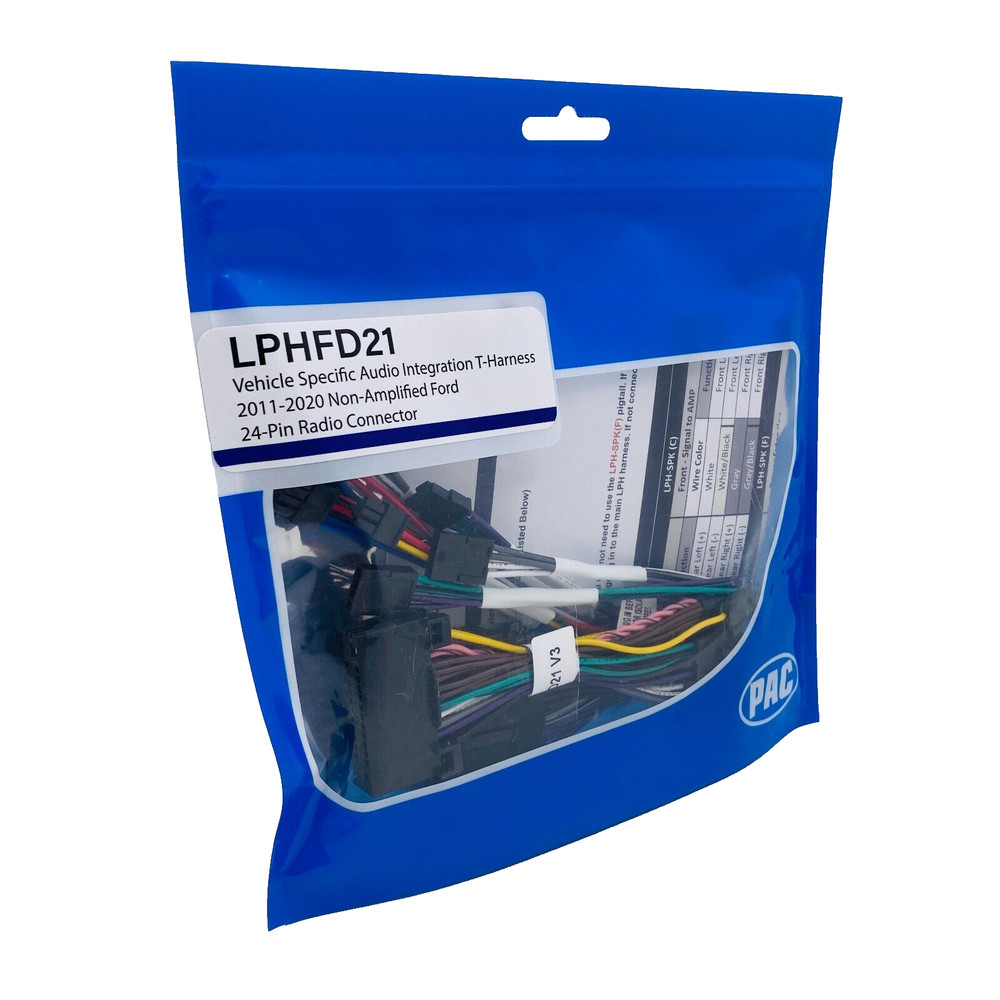 PAC Amplifier Integration Solution for 2011-2020 Non-Amp Ford LPHFD21+LPA-E.4