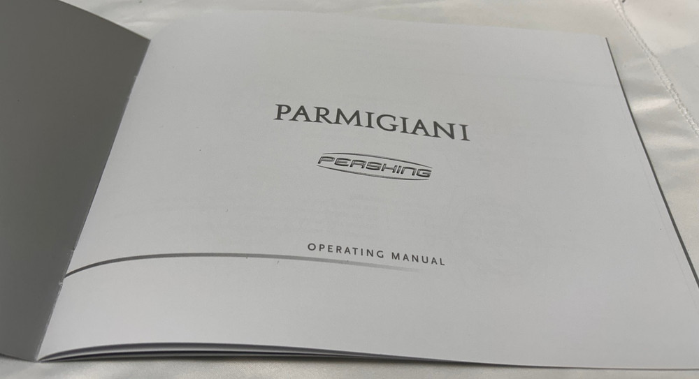 Parmigiani Operating Manual