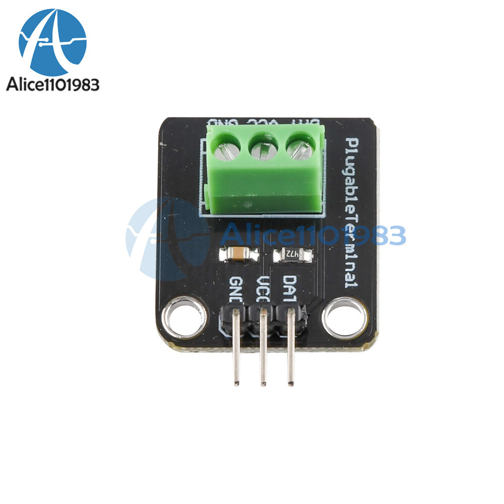 10PCS DS18B20 Temperature Sensor Probe Waterproof Plugable Terminal Adapter