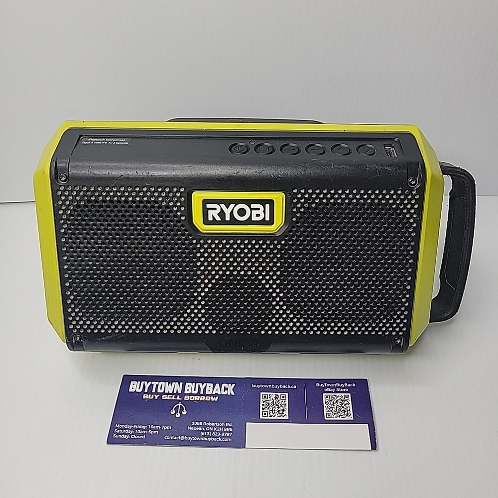 RYOBI 18V ONE+ Speaker with Bluetooth Wireless Technology