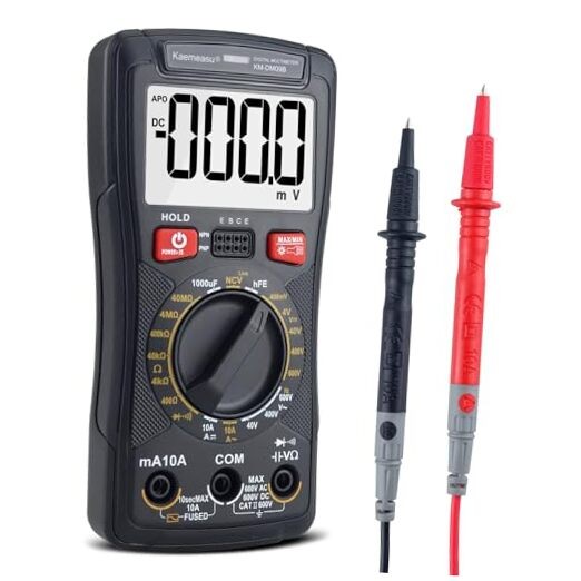 Digital Multimeter Handheld Tester 4000 Counts with NCV Function KM-DM09B