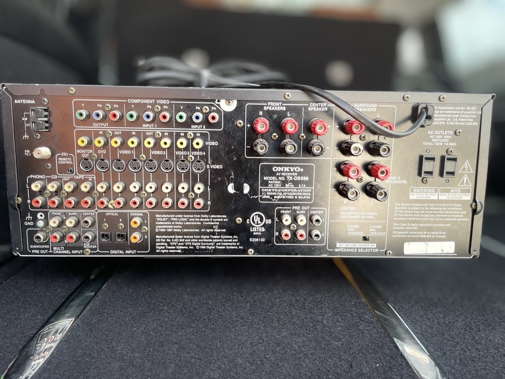 ONKYO TX-DS696 AVReceiver Tested & Working