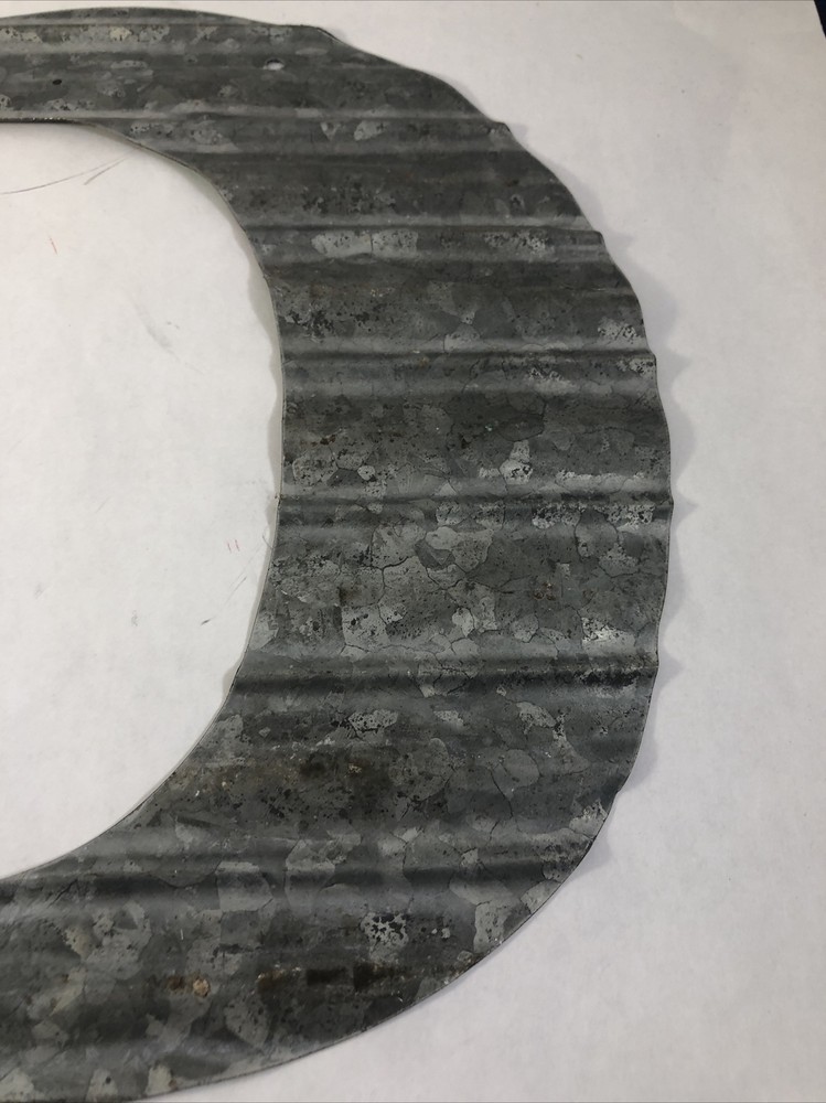 Letter C Green Galvanized Steel Wall Hanging Decorative "C" Rustic Wall Decór